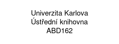 Univerzita Karlova - Ústřední knihovna